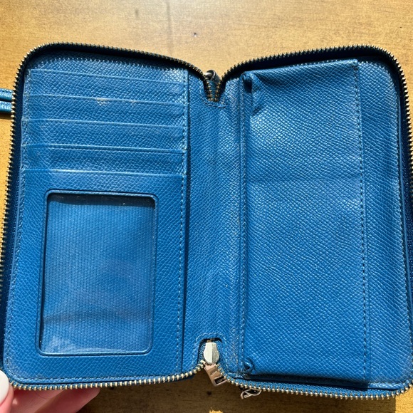 Blue Coach Wallet - Picture 3 of 5